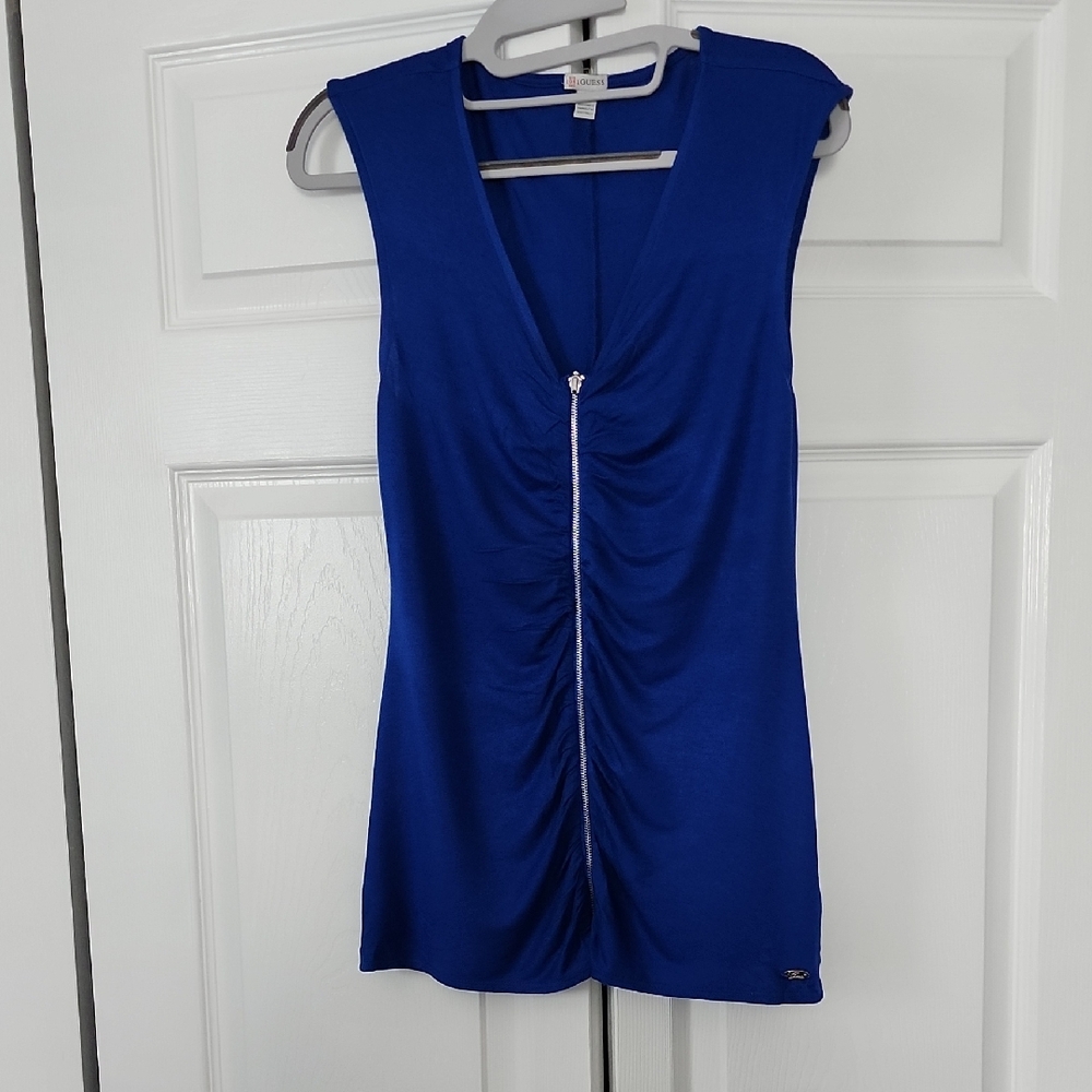 Guess Royal Blue Sleeveless Top